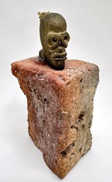 Kenny Goodman Miniature Sculpture 'Floyd Agent Of Evil' On Brick Base