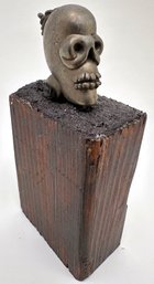 Kenny Goodman Miniature Sculpture 'Floyd Agent Of Evil' On Wood Base