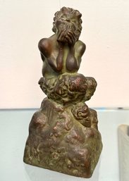 McClelland Barclay Bronze Figural Satyr Bookend