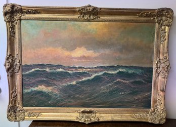 Antique Oil On Canvas Wallis