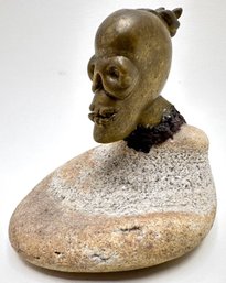 Kenny Goodman Miniature Sculpture 'Floyd Agent Of Evil' On Rock Base