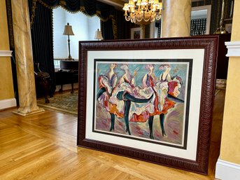 Barbara Wood 'Kickapoo Saloon' Limited Edition & Signed Framed Serigraph