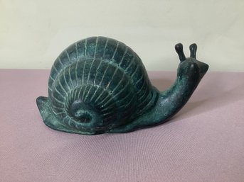 Stone Snail Sculpture