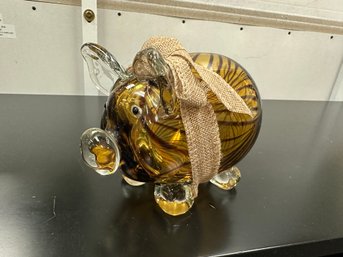 Art Glass Pig
