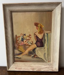 Vintage Oil On Board