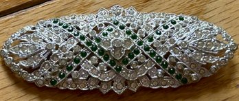 Antique Circa 1920s ART DECO Paste Decorated Brooch