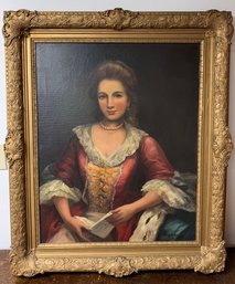 Oil On Canvas Portrait Signed Brabozon