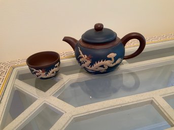 Vintage Yixing Zisha Teapot And Cup