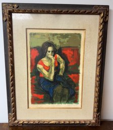 Lithograph Pencil Signed By Jan De Ruth