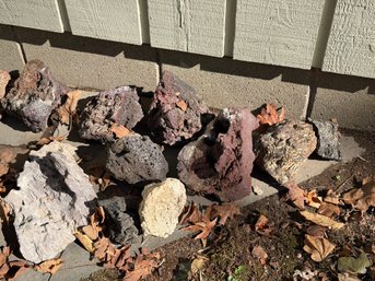 A Collection Of Lava Rocks