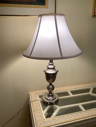 Silver Tone Urn Form Lamp
