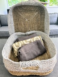 West Elm Baskets & New Pillow Trio