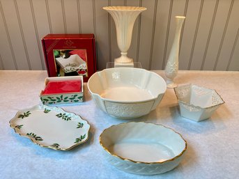 Vintage Lenox Creamware Including Holiday Collections,  All Made In USA