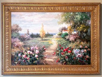 A Vintage Original Oil On Canvas, Continental/Impressionist School, Signed Francis