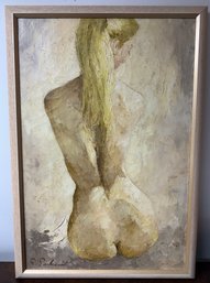 Framed Oil On Canvas Signed Lower Left