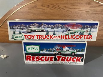 Hess Rescue Truck 1994 - Hess Truck & Helicopter 1995