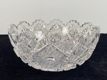 American Brilliant Period Cut Glass Bowl