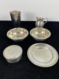 Assorted Woodbury Pewterers And Other Branded Dish Ware