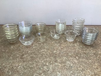 Mixed Glass Condiment Bowls