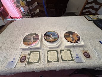 Group Of Vintage Baseball Collectors Plates