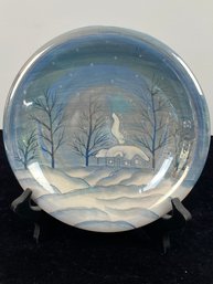 Atico Winter Designed Ceramic Plate