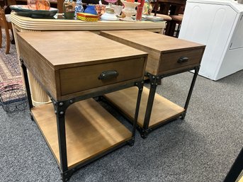 Pair Of End Tables For Raymour & Flanigan