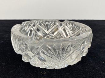 Vintage Rose Pattern American Heavy Pressed Crystal Bowl