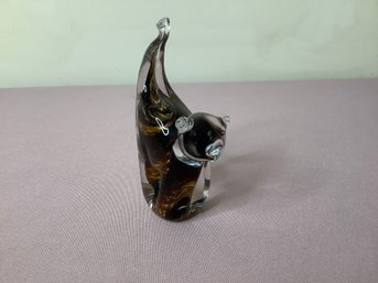 Stockholms Glasbruk Multi-colored Cat Paper-weight By Karin Hammar #5