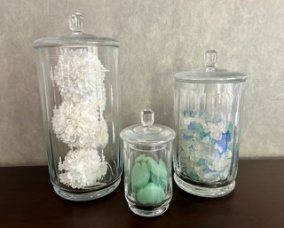 High Quality Decorative Lidded Glass Jars
