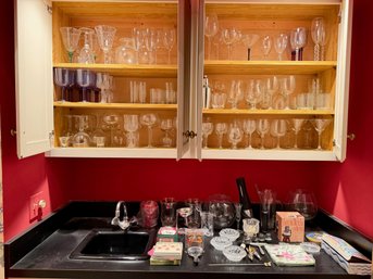 Large Lot Of Barware