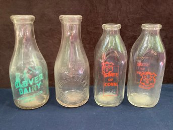 Vintage Milk Bottle Lot #1