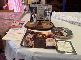 Danbury Mint Collectible Figurine 'Carlton Fisk's Home Run' - Baseball's Greatest Moments Series