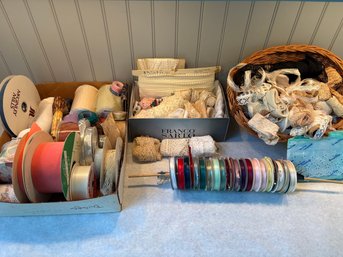 Large Collection Of Ribbon & Lace Trim