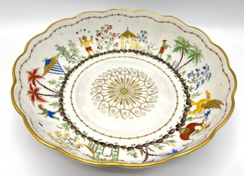 Vintage Tiffany & Co Limoges French Cirque Chinois Le Tallec Hand Painted Bowl, Signed & Numbered