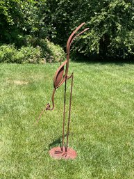 Bill Heise Wrought Iron Bird Garden Sculpture