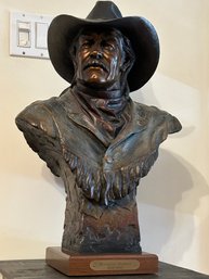 Impressive MARK JAMES Bronze Sculpture Of A Frontiersman- Titled 'Manifest Destiny'- 3rd Party Shipping