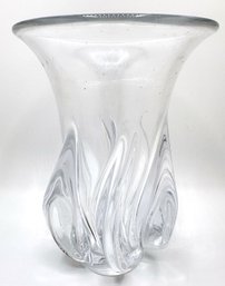 Vintage Art Vannes France Kristall Glasvase French Crystal Vase