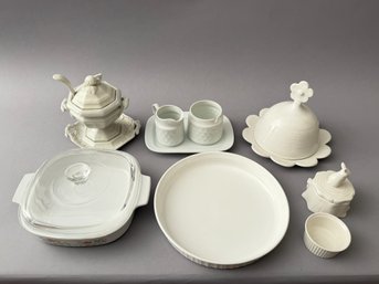 Lot Of White Ceramic Items