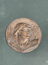Saint Sebastian Bronze Plaque Sculpture By P.A. Martini