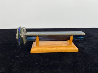 Vintage Double Wheel Stained Glass Kaleidoscope