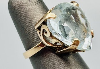 Stunning Pale Aquamarine Cocktail Ring