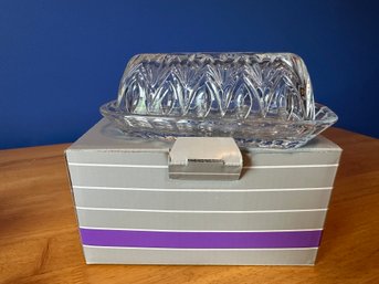 Marquis By Waterford Canterbury Covered Butter Dish W/ Box