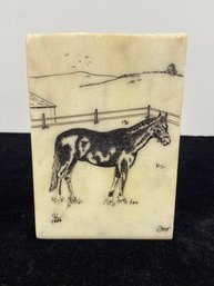 Horse Standing Artwork Plaque