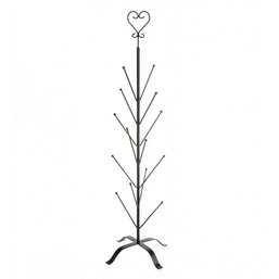 Freestanding Mitten Tree With Heart-Shaped Finial