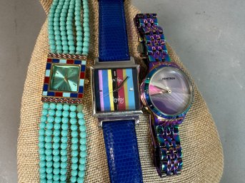 Whimsical Women's Watches Including Metropolitan Museum Of Art, Armitron And Cynthia Rowley
