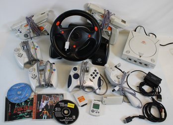Vintage Collectible Sega Dreamcast Game Console With Many Extra's