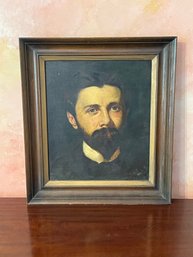 W.C.E.  Seeboeck Portrait Of Composer Oil On Canvas