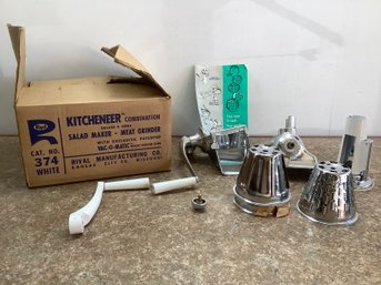 Rival Kitcheneer Combination Salad Maker/meat Grinder