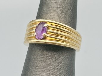 Vintage 14K Amethyst Ring