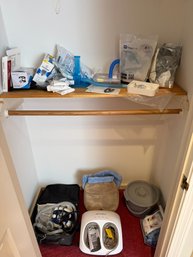 Closet Full Of Medical Supplies Including CPAP Machine, As Is
